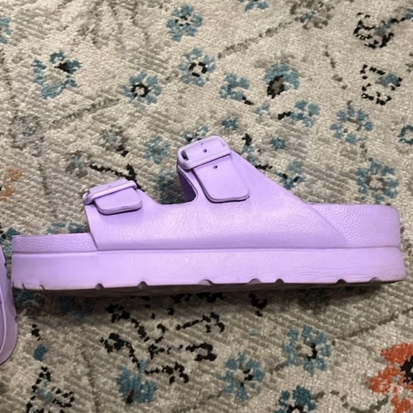 MIA Lavender Flatform Slide Sandal Size 6 - Picture 10 of 16